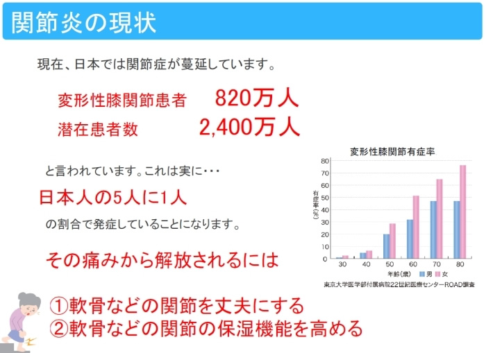 関節炎の現状